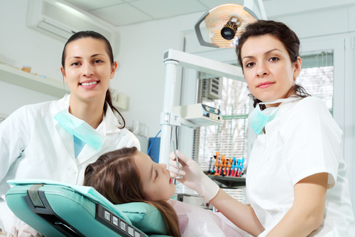 Dental Team Member, Patient and Dentist